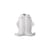 Fili Vase ceramic white / Ø 17 x H 19 cm - Bloomingville