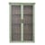Wandablage Hazem holz grün / Wandschrank - L 81 x H 122 cm / Holz & Glas - Bloomingville