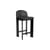 Chaise de bar Chisel 35 Low / H 65 cm - Rembourrage cuir - Hay