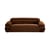 Sofa Elea textil braun / 3-Sitzer – L 230 cm - NV GALLERY