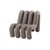 Fauteuil rembourré Extra Bold Sofa / Canapé modulable - L 72 cm (4 tubes) - Moustache