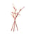 Tuareg Floor lamp metal orange LED / H 210 cm - Foscarini