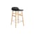 Gepolsterter Barhocker Form leder schwarz / H 65 cm - Leder / Vollpolsterung - Normann Copenhagen
