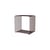 Regal Panton Wire Single Cube metall rot / 34,8 x H 34,8 x T 25,7 cm - Verner Panton, 1971 - MONTANA