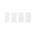Bicchiere da liquore Ripple vetro bianco / Ciotolina - Set da 4 / Ø 5,4 x H 9 cm - Ferm Living
