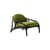 Fauteuil bas Vime INDOOR tissu vert - MORPHO