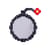 Miroir mural Pixel - Bomb bois gris / 55,5 x 60 cm - Seletti