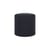 Pouf Folk Grand tessuto nero / Ø 40 x H 40 cm - NOO.MA