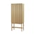 Geschirrschrank Rib holz natur / B 70 x H 166.5 cm - Normann Copenhagen