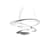 Sospensione Pirce Mini LED metallo bianco / Ø 67 cm - Artemide