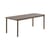 Table rectangulaire Linear métal beige / 200 x 75 cm - Muuto