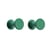 Wandhaken Bolt metall grün / 2er-Set - Stahl - Hay