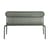 Banc avec dossier Week-End métal vert / Aluminium - L 121 cm - Petite Friture