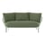 Canapé de jardin 2 places HiRay métal tissu vert / L 162 cm - Coussins INCLUS - Kartell