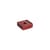 Mattone Candle stick ceramic red / Small - 9.4 x 9.4 cm - Hay