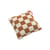 Coussin Square Teddy Chess tissu beige / Tissu duveteux - 50 x 50 cm - Fatboy