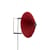 Applique avec prise Matin Small tissu rouge LED orientable / Ø 30 cm - Hay