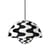 Sospensione Flowerpot VP7 metallo bianco nero / Ø 37 cm - By Verner Panton, 1968 - &tradition