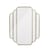 Mas Wall mirror gold metal / Golden metal - L 63 x H 80 cm - Bloomingville
