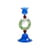 Bougeoir Merry verre bleu / H 17 cm - & klevering