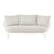 Canapé de jardin 2 places HiRay métal tissu blanc / L 162 cm - Coussins INCLUS - Kartell