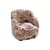 Fauteuil rembourré Celeste tissu violet - POPUS EDITIONS
