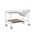 Desserte Alima NDS1 argent métal / 90 x 42 x H 60 cm - &tradition