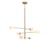 Suspension Carrara   / 3 bras & 6 globes - Verre effet marbre / L 99 x H 95 cm - It's about Romi