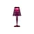 Big Battery LED Table lamp plastic material purple / H 37 cm - On the mains - Kartell