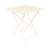 Table pliante Bistro métal beige / 71 x 71 cm - 3/4 personnes - Trou parasol - Fermob