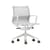 Fauteuil à roulettes Physix tissu gris argent / Tissu résille - Vitra