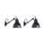 Pack promo  métal noir / Set 2 appliques orientables N°104 Switch - Avec interrupteur - DCW éditions