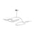 Ghost Big LED Pendant metal silver / 155 x 82 x H 50 cm - 101 COPENHAGEN