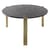Table basse Tribus marbre noir or / Ø 80 x H 45 cm - Marbre - AYTM