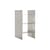Wandablage Sheet Cabinet metall / 2 Türen – B 59,6 x H 59,6 x T 16 cm - Frama 