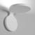 Wandleuchte Rea Small LED metall weiß / L 12 cm - Artemide