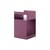 Caisson à roulettes Rotate SC73 métal violet / 35 x 35 x H 59 cm - &tradition