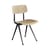 Chaise Result noir bois naturel / Réédition 1958 - Hay