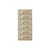 Commode Chest of drawers bois beige / Chiffonnier 6 tiroirs - L 45 x P 40,5 x H 97,5 cm - HK LIVING