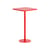 Mange-debout Week-end métal rouge / 60 x 60 cm x H 105 cm - Aluminium - Petite Friture