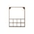 Etagère murale Marino / Vitrine - L 70 x P 10 x H 88 cm / Bois de récupération recyclé - Bloomingville