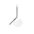 IC S2 Pendant metal glass white black / H 72 cm - Flos