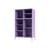 Geschirrschrank Ripple III holz violett / Vitrine - B 69,6 x T 38 x H 105 cm / Wellglas - MONTANA