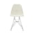 Sedia RE DSR - Eames Plastic Side Chair materiale plastico grigio / (1950) - Gambe cromate / Riciclata - Vitra