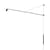 Swan LED Wall light with plug metal / Swivel - L 184 cm - Nemo