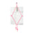 Miroir mural Shibari Rectangle verre rose / L 50,5 x H 69 cm - Moustache