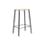 Tabouret de bar Adam cuir beige / H 65 cm - Indoor - Frama 