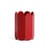 Vase Arcs Large métal rouge / Ø 17 x H 25 cm - Hay