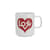 Mug Love Heart céramique rouge / Motif by Alexander Girard (1971) - Vitra