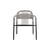 Cleo Stackable Lounge chair with armrests plastic material grey / Polypropylene rope - Vincent Sheppard